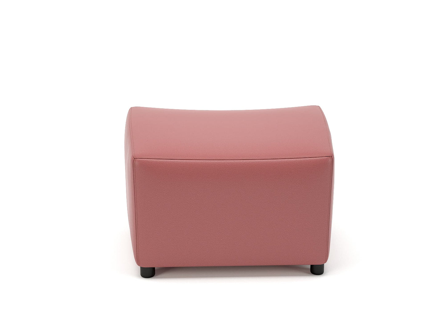 Purton 65cm Wide Stool in Cristina Marrone Ultima Faux Leather