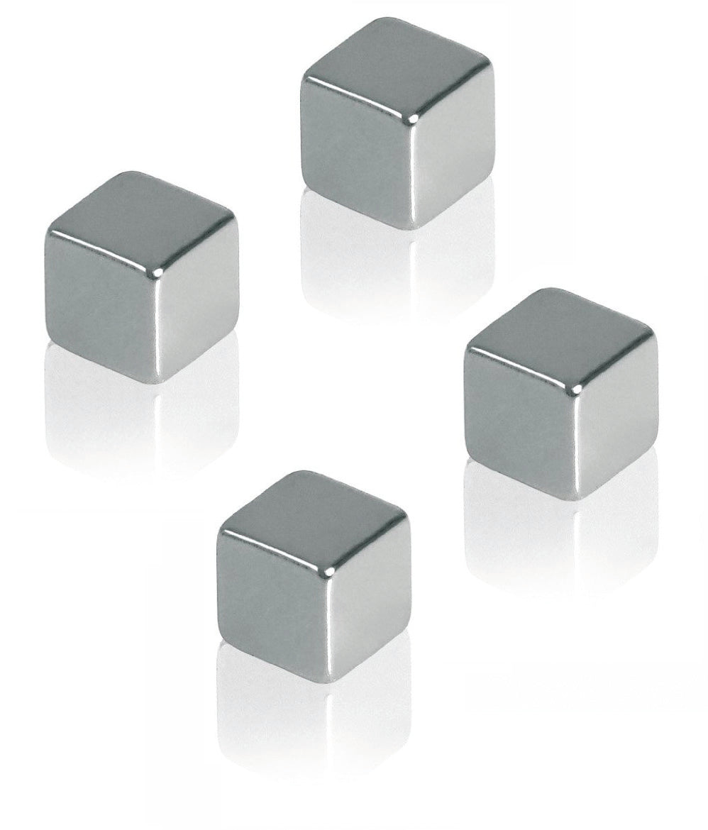 Neodymium Magnet Cubes - 4 Pack