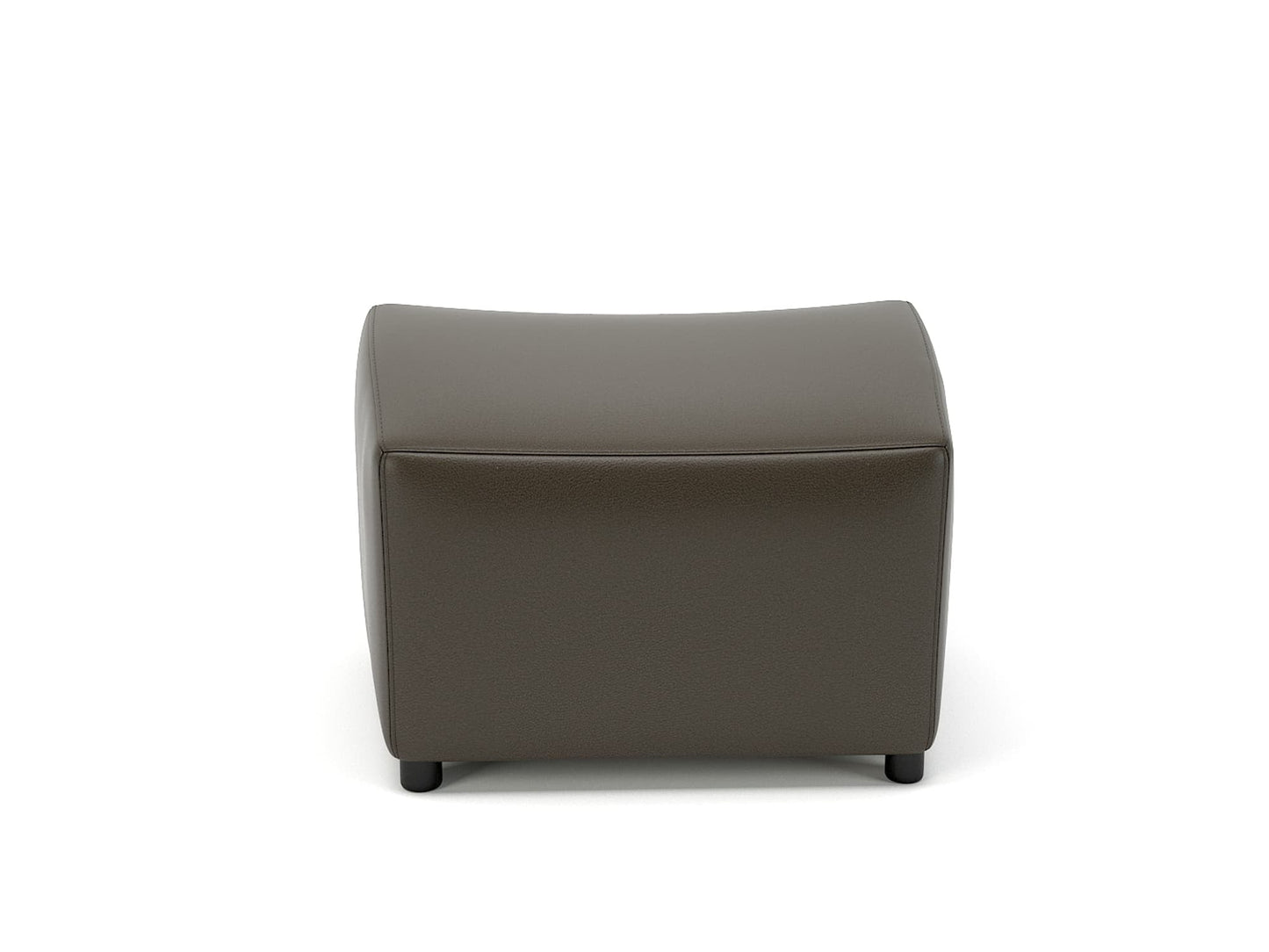 Purton 65cm Wide Stool in Cristina Marrone Ultima Faux Leather